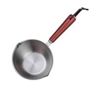 Milk Pot, 304 Stainless Steel Mini Soup Pot Mini Pot Butter Warmer 200ml Mini Oil Pot Small Saucepan with Dual Spouts for Milk Sauce Chocolate Butter Coffee