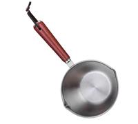 Milk Pot, Mini Pot Mini Sauce Pan 304 Stainless Steel Mini Soup Pot 200ml Mini Oil Pot Small Saucepan with Dual Spouts for Milk Sauce Chocolate Butter Coffee