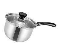 Milk Pot Stainless Steel Ceramic Pan Cooking Pot Small Sauce Pan Pasta Pot Japanese Saucepan Small Pot Mini Saucepan Butter Warmer Stockpot Spaghetti Earth Tones Baby/As Shown/34.5 * 20Cm