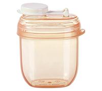 Milk Powder Dispenser - 8x6.7cm Portable Formula Dispenser, Odor Free Storage | Airtight Leakproof Holder Box with Silicone Seal, Milk Powder Box for Home Nursery Travel Feeding Refrigerator