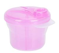 Milk Powder Dispenser Feeding Storage Container Double Layer Detachable BoxBlue Dry Any from See in Affecting The of The Powder (Roseate)