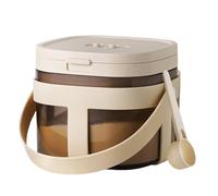 Milk Powder Dispenser, Formula Container, 4.88x4.8x4.25 Inch Storage Tank, Kitchen Organizer, Large Capacity Jar with Airtight Lid for Baby Formula, Flour, Pasta, Cereal, Travel Use