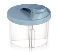 Milk Powder Dispenser Portable Non-Spill Rotating Four-Compartment Formula Dispenser and Snack Storage Container, Outdoor Food Container Portable Snack Box for (Blue)