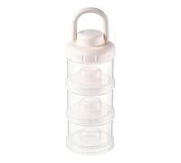 Milk Powder Storage Box | Stackable Leakproof Portable Storage Bottle | Formula Container Dispenser Adapts To Different Daily Needs Three Sections, For Mom Family Bedroom Indoor House