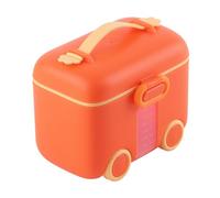 Milk Powder Storage Container Large Capacity Gas Tight Premium PP Baby Milk Powder Dispenser for Sugar for Travel Use (Orange Red)