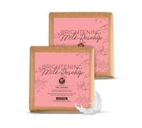 Milk Rosehip Bath Soa.p with Lactic Acid & Kokum Butter | Cold Processed Ayurvedic Soap for Skin Brightening, Anti-Aging & Anti-Acne | Moisturizing Milk Soap with Gentle Exfoliation | 125g x 2