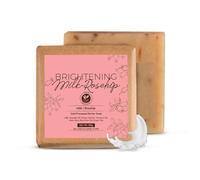 Milk Rosehip Bath Soa.p with Lactic Acid & Kokum Butter | Cold Processed Ayurvedic Soap for Skin Brightening, Anti-Aging & Anti-Acne | Moisturizing Milk Soap with Gentle Exfoliation | 125g