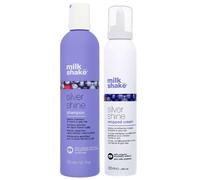milk_shake - Bundles Duo: Silver Shine Shampoo 300ml & Silver Shine Whipped Cream Leave-In Conditioner 200ml for Women