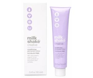 Milk_Shake Creative Permanent Color professional permanent hair color 100 ml, 4.431 - COPPER GOLDEN ASH MEDIUM BROWN