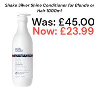 Milk_Shake Silver Shine Conditioner for Blonde or Grey Hair 1000ml