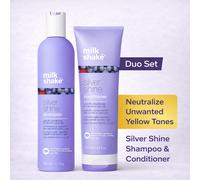 Milk_Shake Silver Shine Shampoo 300ml and Conditioner 250ml for Blond /Grey hair