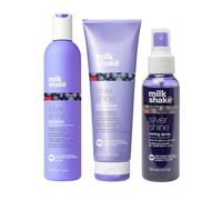 milk_shake silver shine shampoo 300ml, silver shine conditioner 250ml & silver shine toning spray 100ml Pack