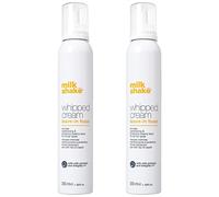 Milk shake whipped cream leave in foam, duo pack of 2 x 200 ml, conditioning and protective creamy foam for all hair types, 400ml
