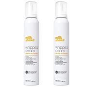 Milk shake whipped cream leave in foam, duo pack of 2 x 200 ml, conditioning and protective creamy foam for all hair types, 400ml