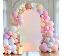 Milk Silk Gold Shiny Stretch Arch Backdrop Cover for Party Holiday Stand, Birthday Backdrop, Wedding Arch, New Year Backdrop, and Party Backdrops for Wall Colorful S