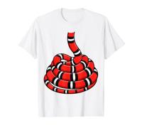 Milk Snake Cartoon Reptile Graphic Design Value Graphic T-Shirt, Men, White, M