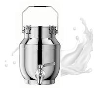 Milk Stainless Steel Bucket 5 L,Milk Pitcher for Milk and Wine Liquid Solids Kitchen Storage,capacity-15liter