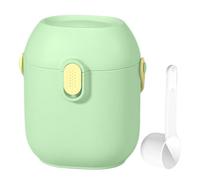 Milk Storage - Powder Dispenser Box, Dustproof Formula Container, Integrated Leveling Scoop, Airtight Sealing Lid, Feeding Supply Caddy, White for Car, Daycare, Airplane, Train, and Working Mothers