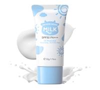 Milk Sun Cream SPF 50+ for Girls and Women - Water-Resistant Face Moisturizer and Makeup Base Lotion - Easy Absorb, Fresh, Oil-Control, Even Skin Tone 50g