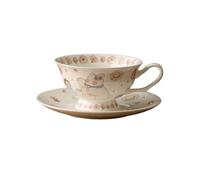 Milk Tea Cup Bone China Coffee Cups and Saucers Fashion Light Luxury British Afternoon Tea Set Saucer Creative