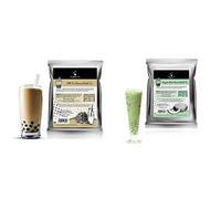 Milk Tea Flavoured Bubble Tea Powder 1 kg, 33 Servings - Make Bubble Tea at Home & Honeydew Melon Bubble Tea Powder (1 kg), 33 Servings - Make Bubble Tea at Home