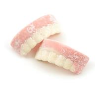 Milk Teeth nostalgic family favourite Strawberry and vanilla flavour teeth shaped gums sweet (500g)
