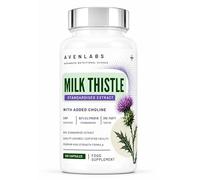 Milk Thistle Capsules 12,500mg Equivalent | Standardised to 80% Silymarin | with Choline & Dandelion Root | 120 Vegan Capsules | 4 Month Supply | 3rd Party Tested | Food Supplement