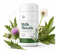 Milk Thistle Capsules with Inositol, Turmeric, Clove and Botanical Blend, for Everyday Routine