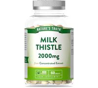 Milk Thistle High Strength Tablets 2000mg | 40:1 Seed Extract Supplement | 2 Months Supply | Silybum Marianum | 60 Vegan Tablets | Nature's Truth