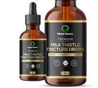 Milk Thistle Liquid Extract -Milk Thistle Tincture Drops, high Strength 100ml- Whole Plant Extract-UK Grown and Produced on Organic Farm. GMP Certified, No GMO, Vegan