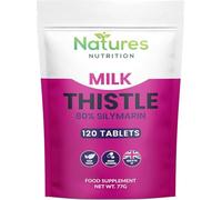 Milk Thistle Tablets | 80% Silymarin | 120 Tablets | Vegan UK Made