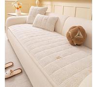 Milk Velvet Sofa Slipcover - Silky Smooth Fabric, Anti-slip Silicone Backing, For Sectional, Easy Wash, Plush Pet-friendly Living Room Cover A 70 * 260cm/27.6 * 102.4in