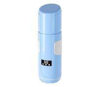 Milk Warmer on The Go Bottle Warmer Power on 42C° Constant Temperature Fast Heating for Outdoor Car Airplane Travel (Blue)