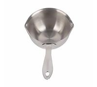 Milk Warmer Pot, Stainless Steel Small Saucepan Mini Butter Warmer Pot with Long Heatproof Handle, Milk Pan Cookware for Induction Electric Gas (150ML)
