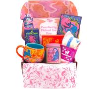 Milk & Whiskers Luxury Cat Gifts for Women | Hand-Illustrated Cat Gift Box with Cute Cat Mug, Candle & Fluffy Socks | Presents for Cat Lovers, Cat Lover Gift, Cat Mugs for Cat Lovers