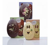 Milk & White Chocolate Easter Eggs | 3 x 151g Delicious Selection | Dinosaur, Unicorn & Bunny | Easter Gift For Children