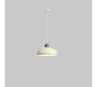Milk White Farmhouse Light Fixture Nordic E27 Hanging Lamp Large Kitchen Island Ceiling Light Industrial Dome Ceiling Lamp Dining Room Large Vintage Light for Indoor/35Cm/1Light