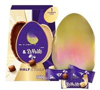 Milk & White half & Half Shell Egg 360G "Deliciousness that brings a smile" For All Occasions