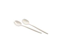 Milk White SALAD SERVERS "TIERRA"