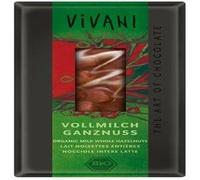 Milk whole Hazelnuts Chocolate 100g by Vivani