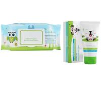 Milk.y Soft Natural Baby Face Cream for Babies, for All Skin Types 60 g & India's First Organic Bamboo Based Baby Wipes (72 Wipes)