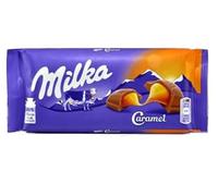 Milka Caramel 100g (1 Bar) Delicious Tasty And Twisty Treat Gift Hamper For Birthday,Christmas Sold By Kidzbuzz