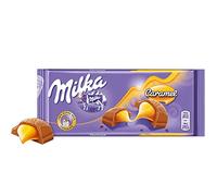 Milka Caramel Original Chocolate 100g (5 Bars) Delicious Tasty And Twisty Treat Gift Hamper For Birthday,Christmas Sold By Kidzbuzz
