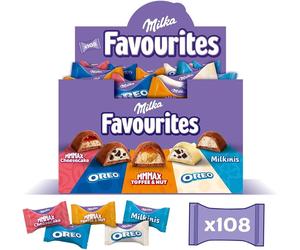 Milka Favourites Assorted Mini Chocolates 108 Pack