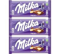Milka Happy Cow Chocolate Bar 90g (3 Pack) - 100% Alpine Milk Chocolate with White Chocolate Spots - Made with Sustainably Sourced Cocoa - Smooth & Creamy European Treat - Imported from Europe