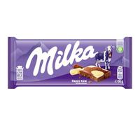 Milka Happy Cows Alpine Milk and White Chocolate Bar, Chocolate Harmony, 90 g (Pack of 1)