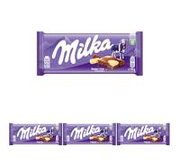 Milka Happy Cows Alpine Milk and White Chocolate Bar, Smooth Chocolate Harmony with Cow Spot Design, 90 g (Pack of 4)
