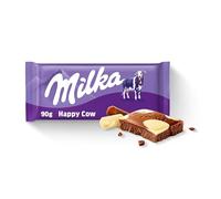 Milka Happy Cows Alpine Milk and White Chocolate Bar, Chocolate Harmony, 90 g (Pack of 1)