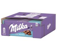 Milka Luflee Airy Milk Chocolate Bars, Melting Delicacy in the Mouth, Pack of 14 (14 x 90 g)