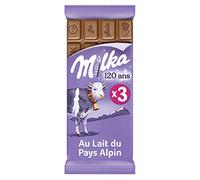 Milka Milk Chocolate Bars from the Alpine Country, Pack of 3, 3 x 100 g, in Box Format with 6 Units